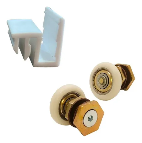 comprar 2 Roldana Regulagem Rodinha E Guia Nylon Blindex Exêntrica