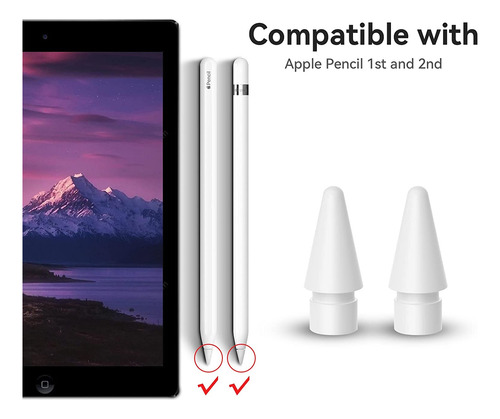 Replacement Tips For Apple Pencil 1st Gen & 2nd Gen, Baulkie