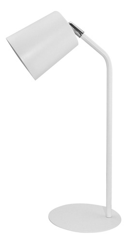 Lámpara De Mesa Tromso E27 Bulbo Deco Blanco Negro