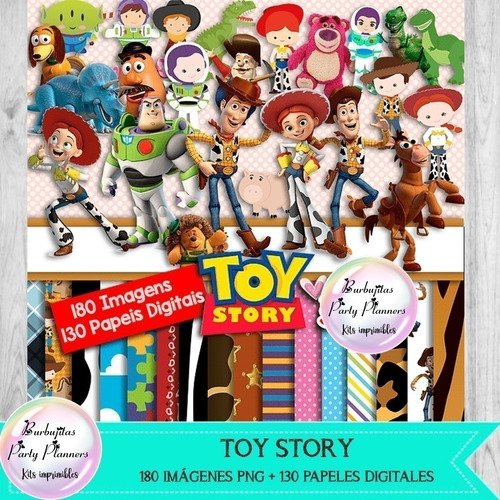 Papeles Digitales Y Cliparts Png Toy Story Kit Imprimible