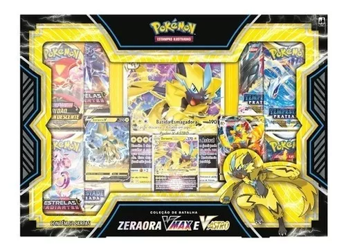 Cartinhas Pokemon Zeraora V-astro Cartas Cards Tcg Brinquedo