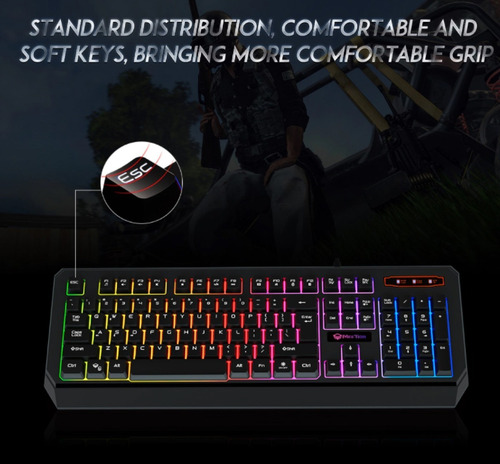 Teclado Impermeable Para Juegos Con Retroiluminación K9320