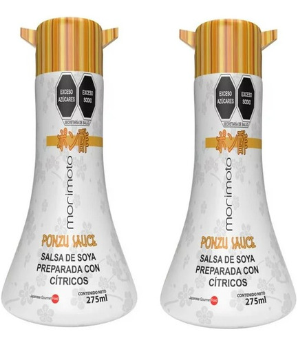 2 Salsa De Soya Morimoto Preparada Con Cítricos 275 Ml