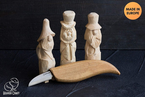 Imagen 3 de 6 de Cuchillo Beaver Craft Madera Ebanisteria Ukrania Javilandia