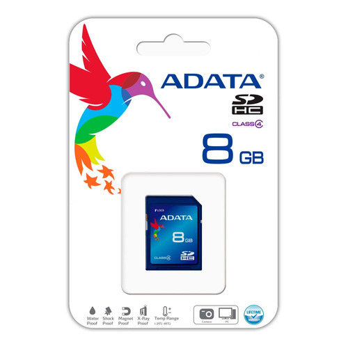 Memoria Sd 8gb Adata Sdhc Tarjeta Clase 4