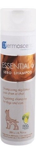 Shampoo Essential 6 Sebo 200 Ml Perro Gato Caspa, Mal Olor