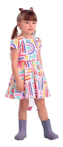 Vestido Infantil Colorido Mon Sucré Art Print 22170 B.e.