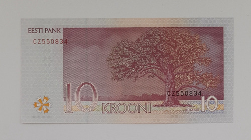 Cédula Fe Estônia 10 Kronni
