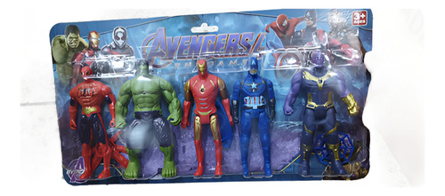 Set Advengers Muñecos Spiderman ,airoman, Batman , Zorro