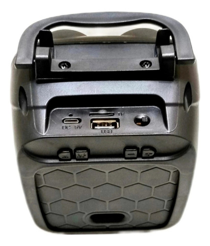 Mini Caixa De Som Bluetooth Portátil Rádio Fm Entrada Usb Cor Azul 127/220v