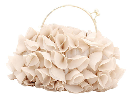 Bolso De Mano De Flores De Satén De Moda Bolso De Noche