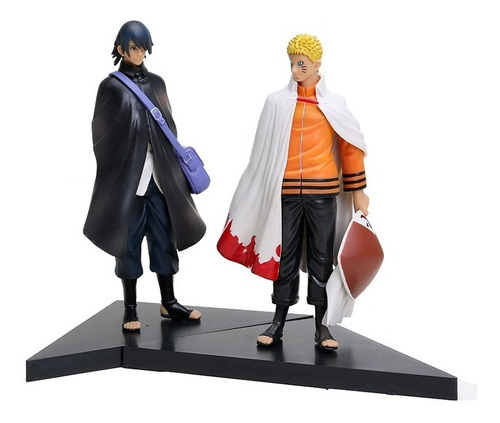 Kit 2 Action Figure Naruto Hokage + Sasuke Dxf Boruto Movie