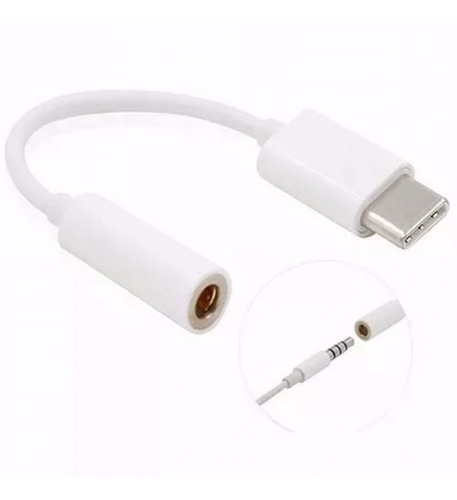 Cabo Adaptador Tipo C X P2 Fone De Ouvido Moto Z3 Play