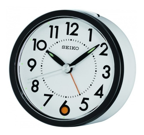 Reloj Despertador Seiko Qhe096w Color Blanco Watchcenter