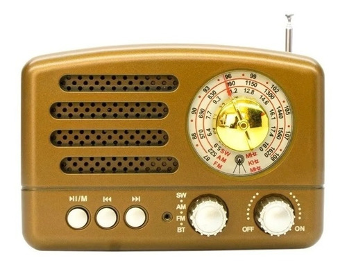 Radio Portatil Fm/am, Bluetooth, Usb, Recargable Bc-154bt