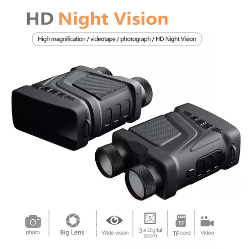 Binoculares de visión nocturna con pantalla de visualización grande de 4  pulgadas, imagen y video de 1080P, gafas de visión nocturna infrarroja