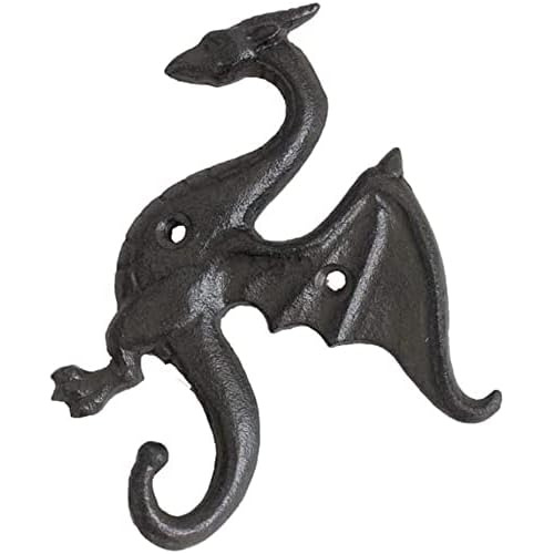 Dragon Vintage Cast Iron Hooks Hangers For Wall Hanging...