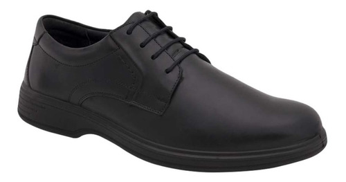 Calzado Confort Marca Flexi Para Hombre, Color Negro, 180166