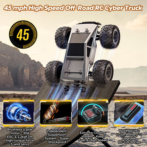 1: 16 Acursos Rc Sin Pruebas Para Adultos Control Remoto Max