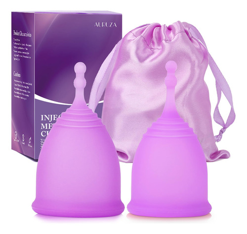 Auruza Copas Menstruales, Juego De 2 Tazas Reutilizables Par