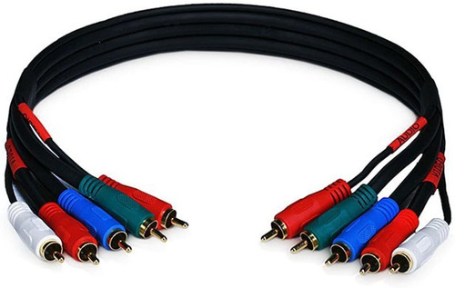 Cable De Video Y Audio Por Componentes, 1.5ft/22awg /5rca