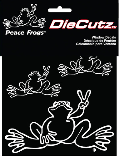 Chroma 003928 Die Cutz 'peace Frog' Calcomanía