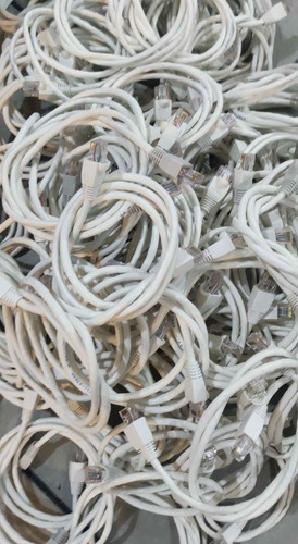 100 Patchcord Utp 1 Metro Blanco 100% Cobre Cat 5e