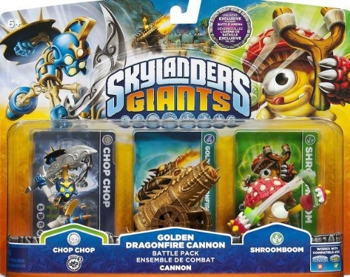 Skylanders Giants Exclusivo Golden Dragonfire Cannon Battle