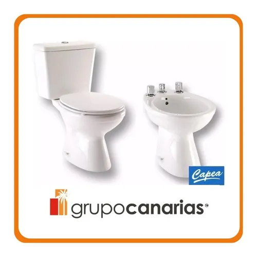 Juego Ba o Capea Italiana Inodoro Lgo tapa deposito Ap bidet