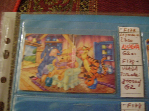 Tarjeta Telefonica Disney Pooh 4 Serie F 178 Usada 1