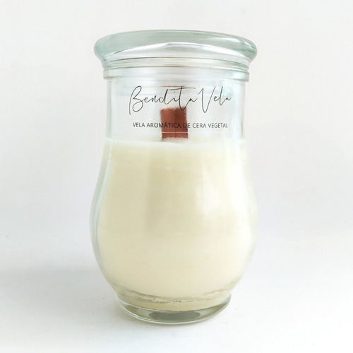 Kit 3 Velas Vegetais Aromáticas 250 G Pavio De Madeira