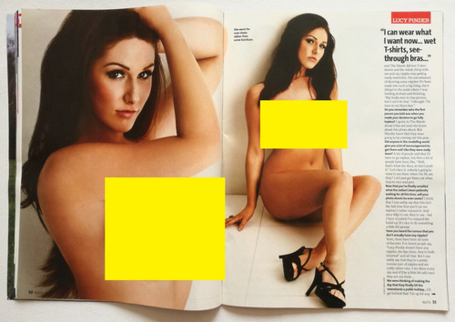 Revista Nuts: Lucy Pinder ( 2007.04 ) Su 1ra Vez Topless