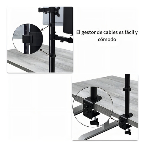Fnbrli X0223 Iron Soporte De Monitor Dual Para Monitor Y