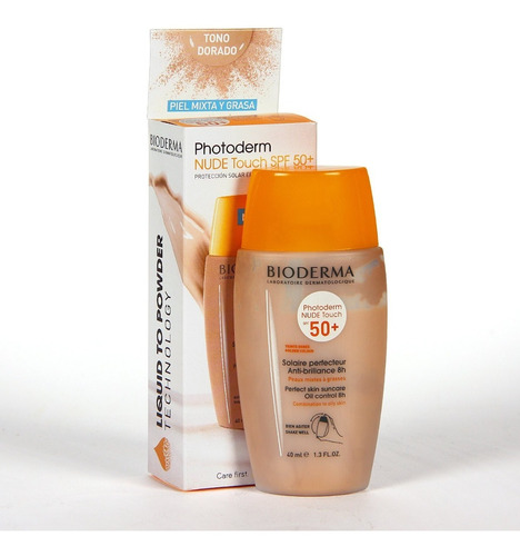 Photoderm Nude Touch  50+ 40 Ml Sin Caja Tono Dorado