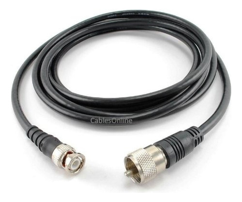 Ft Coax Uhf Macho Bnc Male Plug Ohm Jamon Radio Antena Cable