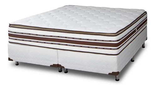 Sommier Arcoiris Foam Nature Pillow King de 200cmx200cm blanco con base dividida