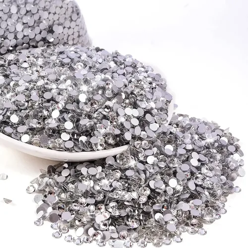 1440 Piezas Diamantes De Cristal Rojo | Piedras Strass Redondas Planas 2.7-2.9 Mm | Para Uñas, Manualidades, Maquillaje, Decoración