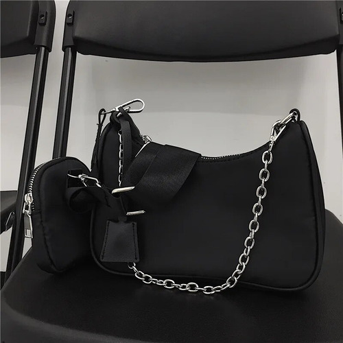 Bolso De Correa Con Monedero De Regalo Con Cadena De Decor.