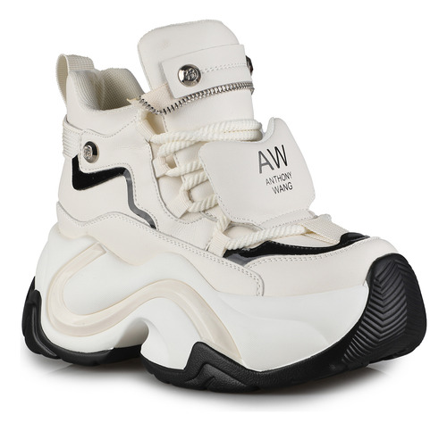 Tenis Anthony Wang Jupiter-04 | Blanco Mujer Estándar