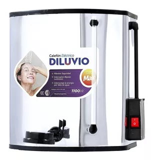 Calefon Electrico Ducha Electrica Aceo Inox Diluvio 20 Litro