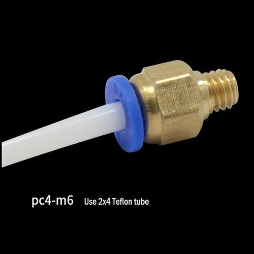 Imagem 3 de 8 de Conector Pneumático Pc4-m6 P/ Extrusora Impressora 3d