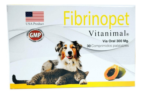 Fibrinopet Suplemento Nutricional Perro Gato 30 Comprimidos