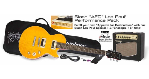 Paquete Guitarra Eléctrica EpiPhone Slash Les Paul