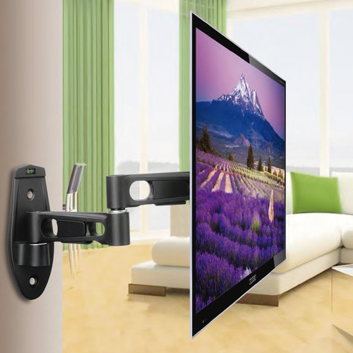 Soporte Tv Monitor Led Lcd Para Pared Con Brazo Extensible Color Negro