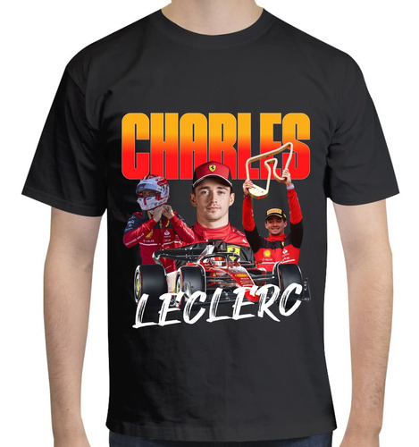 Imagen 1 de 3 de Playera Formula 1 Ferrari Charles Leclerc - F1