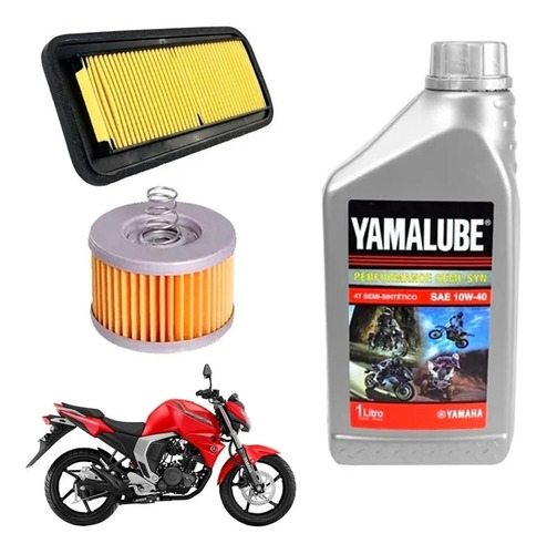 Kit Service Fz Fi 2.0 Yamalube Semi-sintetico + Filtros 