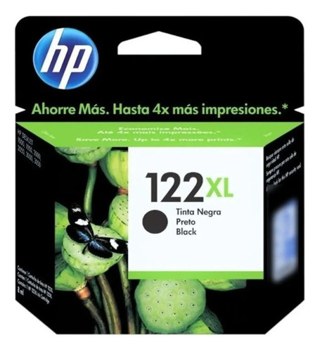 Tinta Hp 122xl Ch563hl Negro Original Hp 3050 Hp 2050
