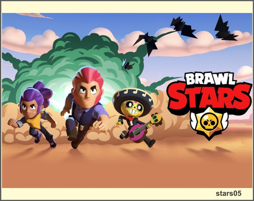 Painel Festa Brawl Stars 500x250 Cm Stars02 Frete Gratis Mercado Livre - painel do brawl stars mercado livre