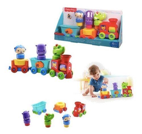 Fisher Price Tren Amigos Divertidos Bebé +6meses Nuevo 