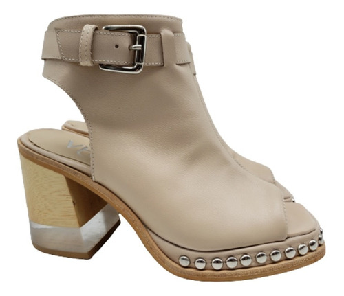 Zapatos Mujer Cuero Sandalias Plataformas Taco Moda 853va